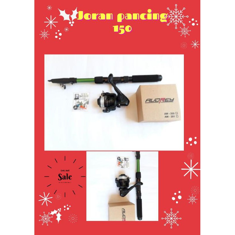 Pancing Set Murah|Joran Pancing Ukuran 150 (1set)