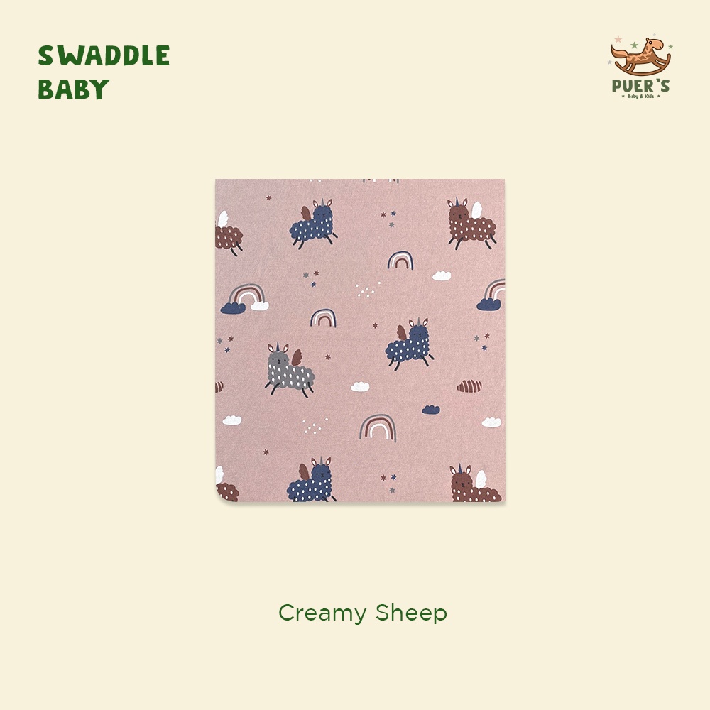 BEDONG BAYI (SWADDLE BABY) PUER'S CREAMY SHEEP