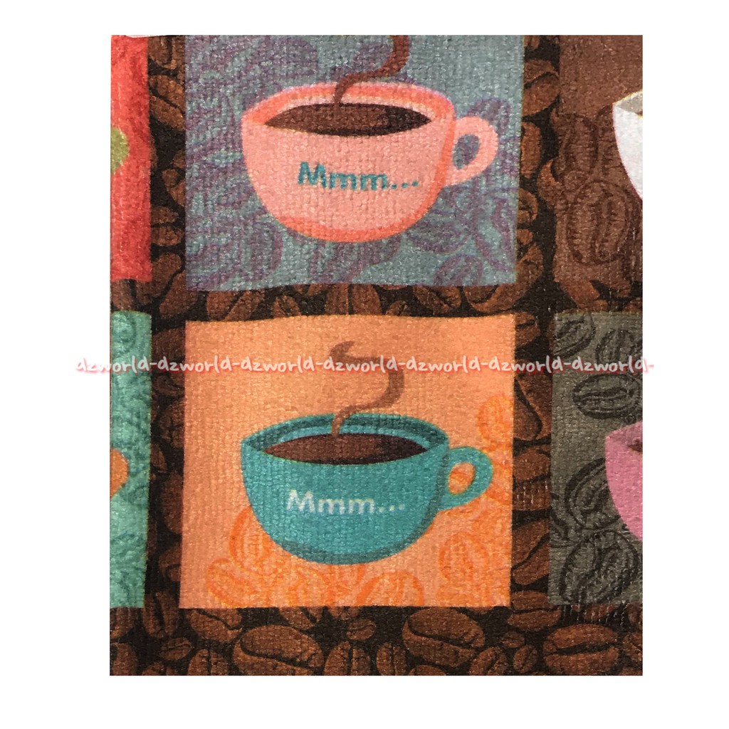 Arthome Kitchen Cloth Lap Dapur Motif Kopi 38cmx63,5cm Daya Serap Tinggi