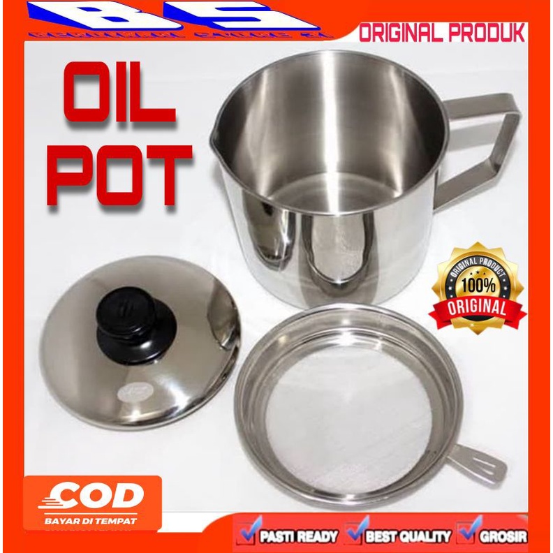 [BS] OILPOT 1.3 L PENYARING MINYAK OIL POT 1.3L LITER SARINGAN