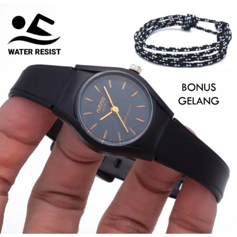 JAM TANGAN TAHAN AIR PRIA/WANITA (NANO) free gelang tangan