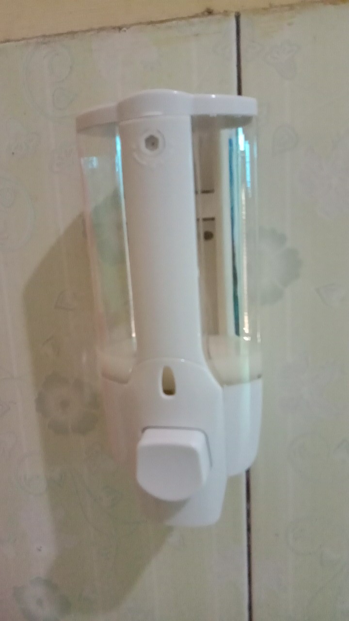 Dispenser Single Tabung Tempat Sabun Cair Dinding Hand Soap Cuci Tangan Kamar Mandi Wastafel Dapur