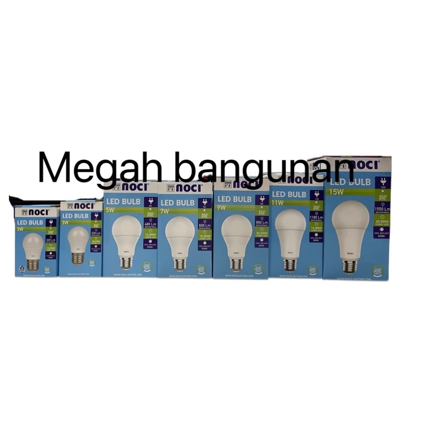LAMPU LED 3 WATT NOCI BOHLAM MURAH - 3 w bohlam LED - PUTIH / KUNING