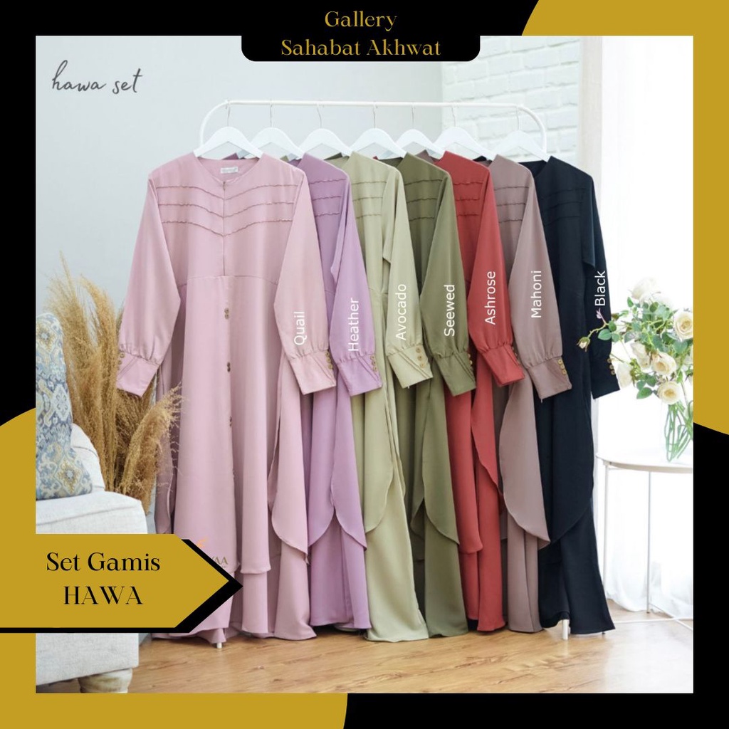 HAWA Set Gamis Khimar by FATHAYAA klambieakhwat