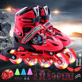  Sepatu  roda  anak anak set lengkap berusia 3 5 6 8 10 tahun 