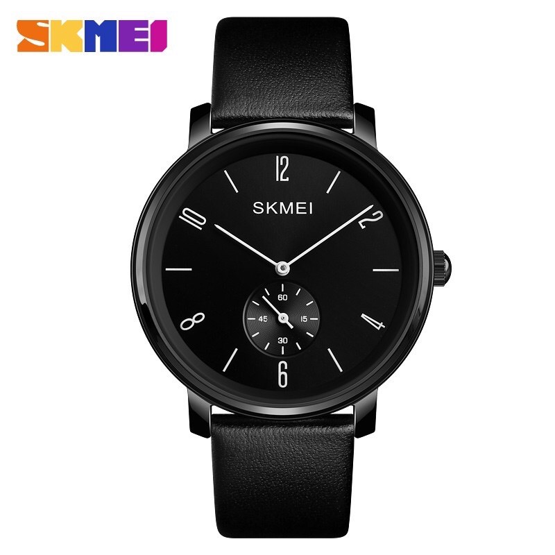 Jam Tangan Pria / Jam Tangan Kulit SKMEI 1398 Analog / Luxury Male Business Leather Strap / SKMEI