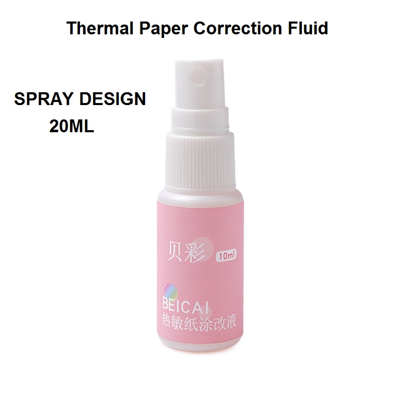 Spray Cairan Penghapus Tinta Thermal 20ml - Pelindung Data Pribadi