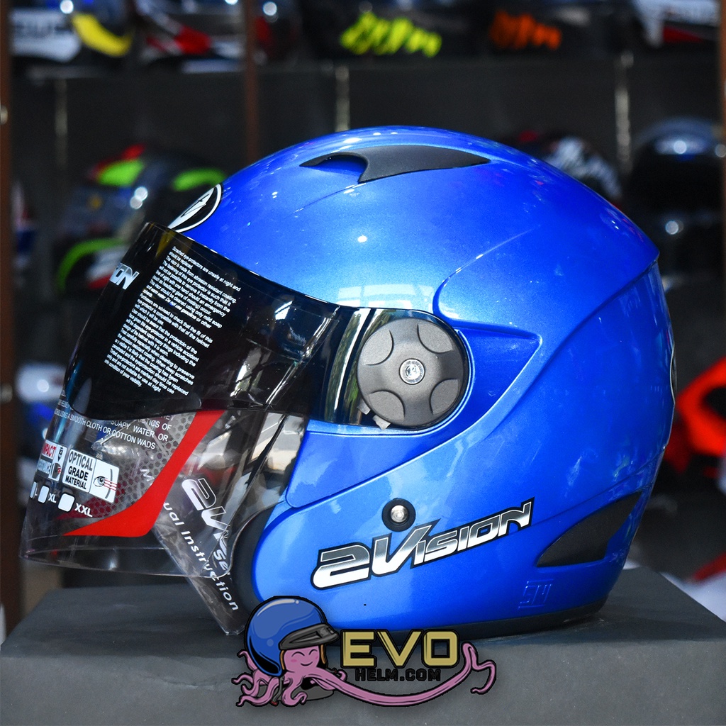 HELM KYT 2 VISION SOLID - CRYSTAL BLUE