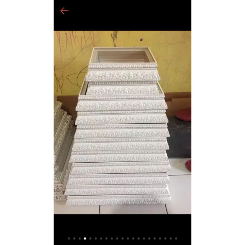 

box hantaran 1 set 10 box white ukir/box murah/hantaran murah with 2mm akrilik