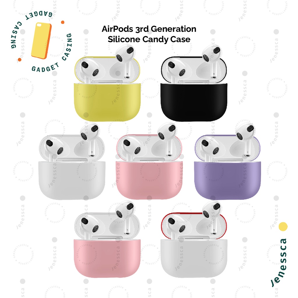 CASING Airpods Gen 3 Silicone Casing Airpods 3 Case Candy Silicone Premium