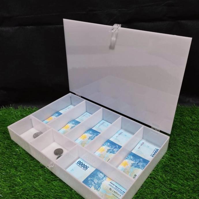 Akrilik Kotak Uang Laci. Penyimpanan Uang Di Laci Kasir