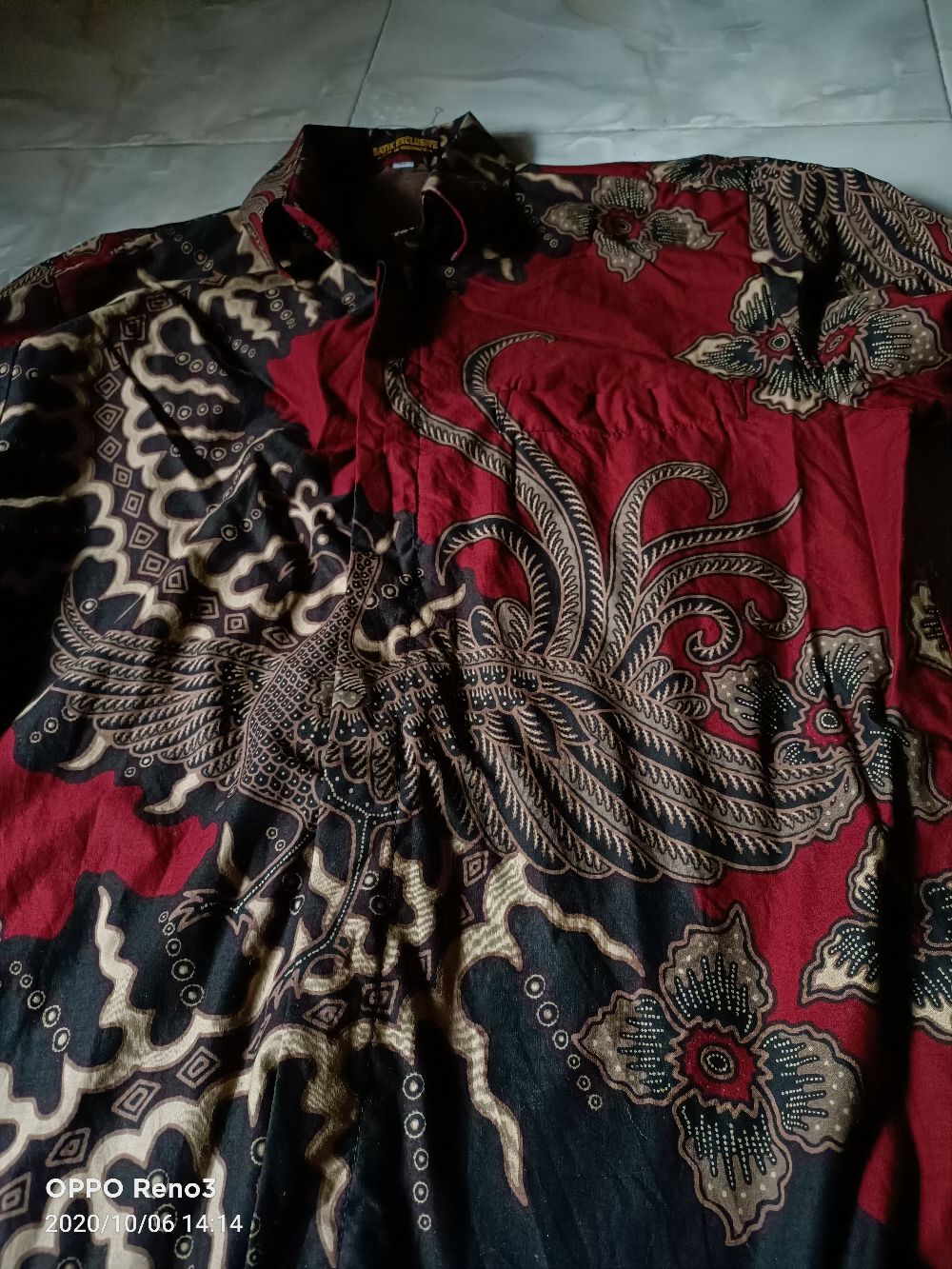 Kemeja Batik Prabu Bahan Katun Baturaden Reguler Fit A509
