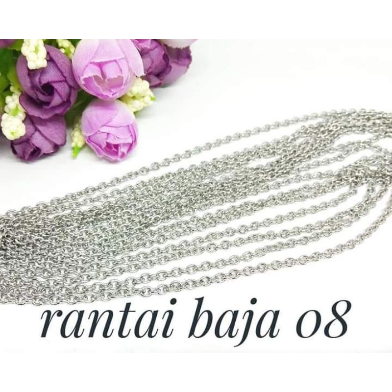 Image of (1 mtr) rantai baja  ukuran 0.8 #0