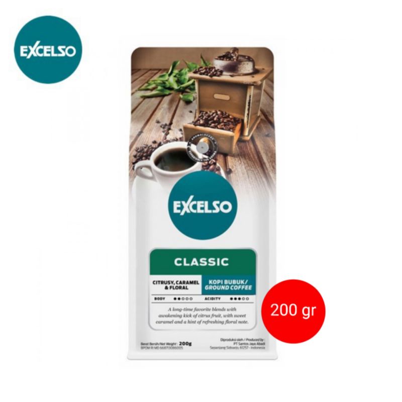 

Kopi Excelso Classic (mix Robusta&Arabica) 200 gram