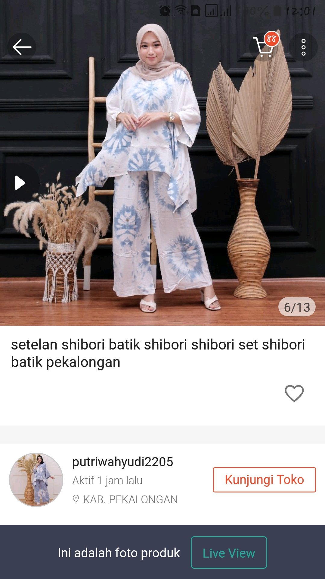 Setelan Shibori Batik Shibori Shibori Set Shibori Batik Pekalongan