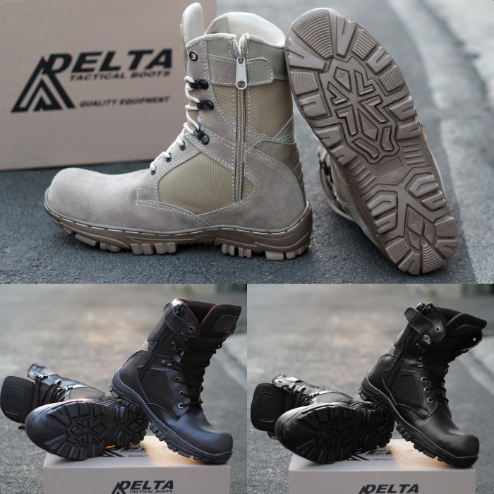 COD !! Sepatu pdl ninja shinobi CHEAP TINGGI cordura anti air ujung plat besi sleting Zipper