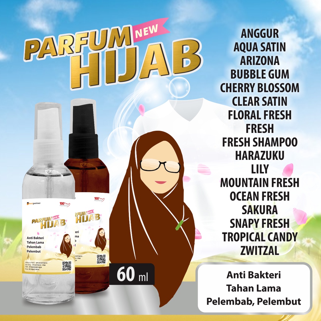 Parfum Laundry Jilbab Parfum Pewangi Jilbab 60 ml Spray Free Bubble wrap