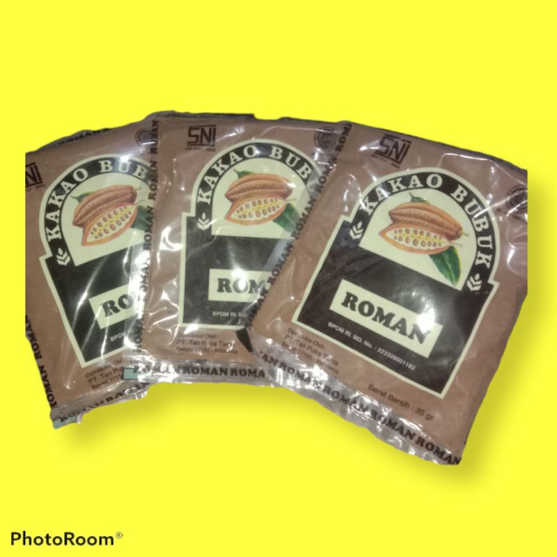 

COKLAT BUBUK merk Roman