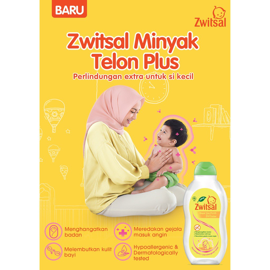 Zwitsal Minyak Telon Plus 100ml / Minyak Telon Plus