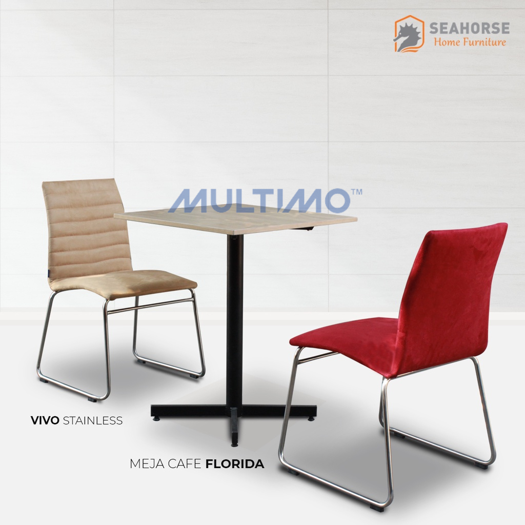 Multimo Vivo Stainless - Kursi Ergonomis / Kursi Makan / Kursi Cafe