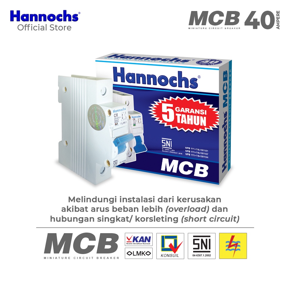 Hannochs - MCB 1Phase 6A ~ 40A