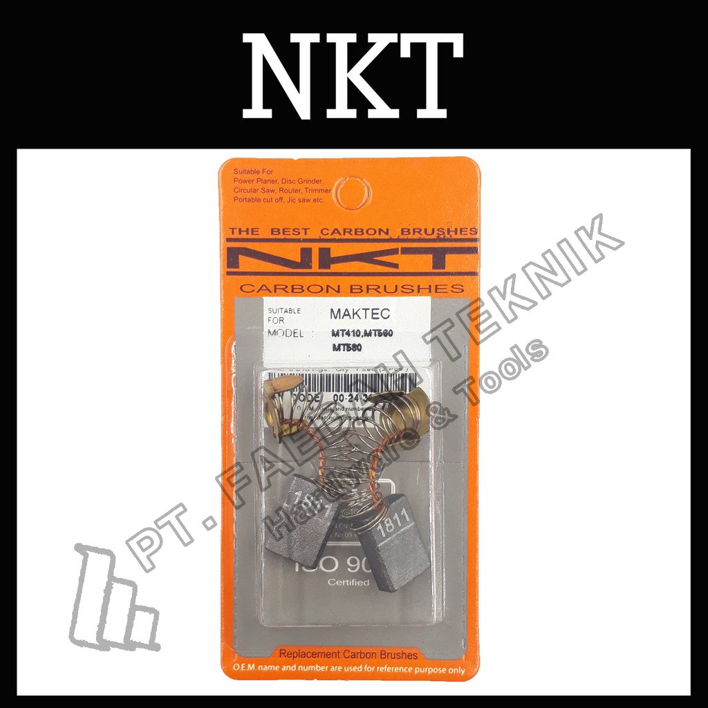 SPAREPART GMT CARBON BRUSHES FOR MAKTEC MT410, MT560, MT580