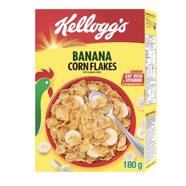 Kelloggs Kellogs Kellogg's Sereal Banana Corn Flakes 180Gr Kellogg's