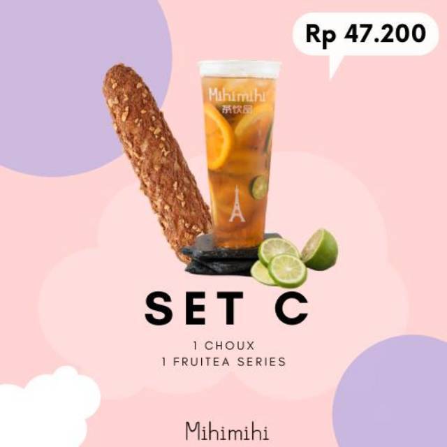 

Mihimihi Set C Bundle 1 Choux + 1 Fruitea Series (Any Variant)