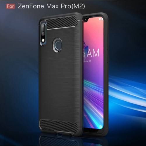 Asus Zenfone Max Pro M2 ZB631KL / Lenovo K5 Pro - Carbon Fibre Case Slim Rugged Armor ShockProof