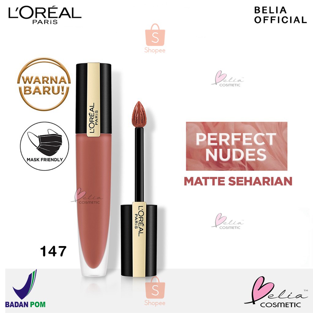 VINLA L'Oreal Rouge Signature Matte Liquid Lipstick 7 ml | Mate Colored Lip Ink LOREAL (Part 2)
