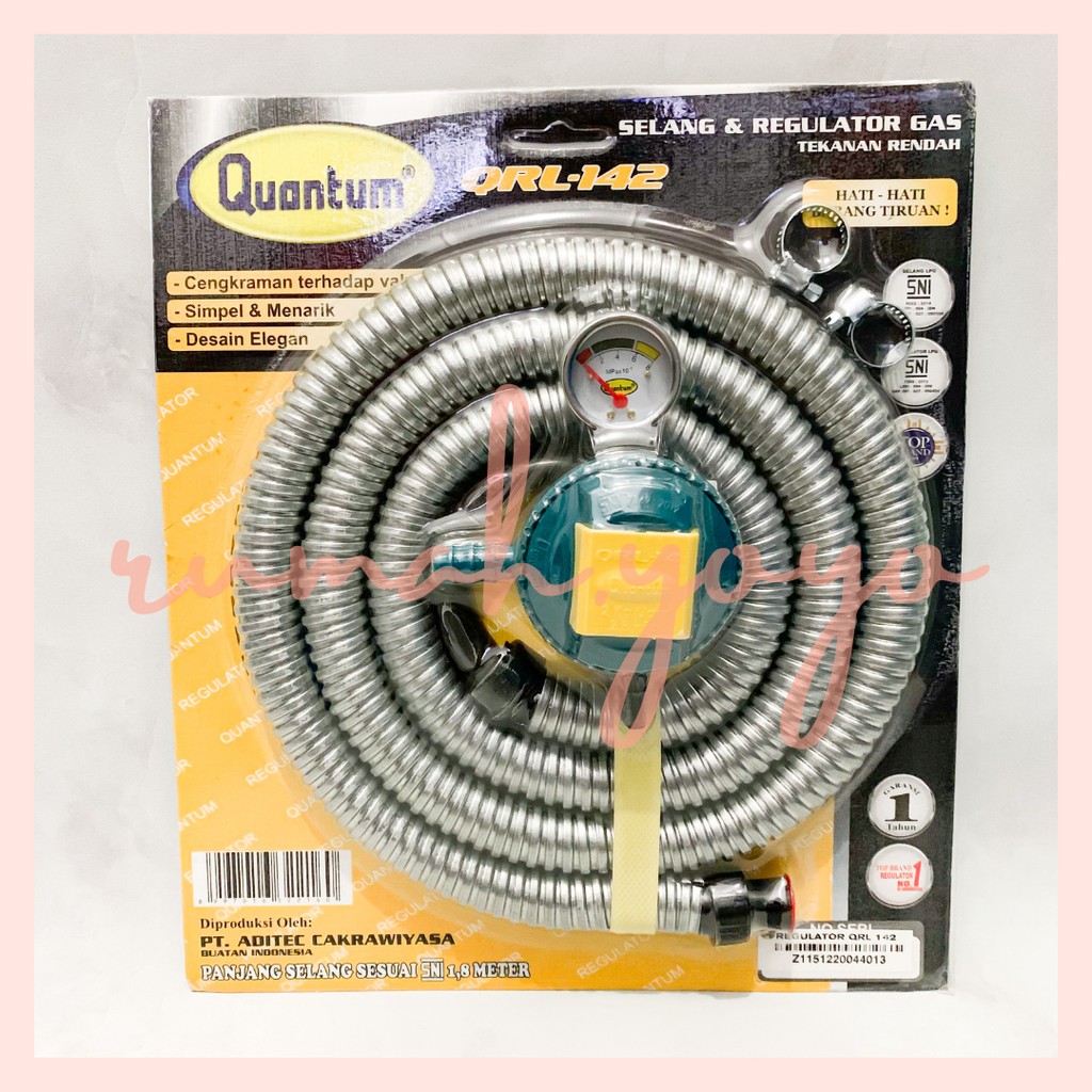 Quantum Regulator Selang QRL 142 | Regulator LPG