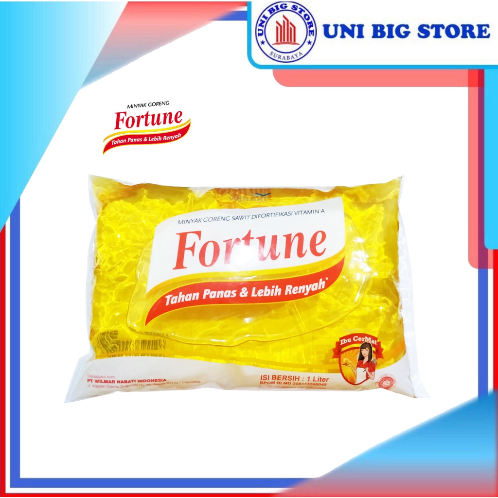 

Fortune Minyak 1 Liter Goreng Sawit Difortifikasi Vitamin A Pillow Pack