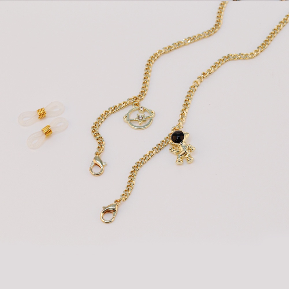 Mask Chain Fashion Planet Astronaut Glasses Chain Mask Extender  Mask Chain Mask Hanging Rope -OW-