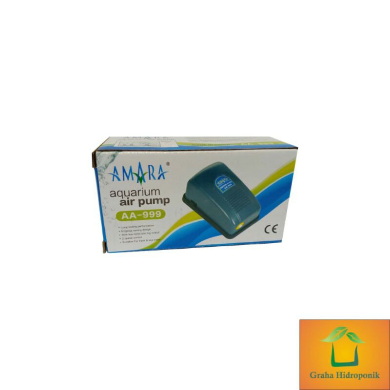 Amara AA 999 - Aquarium Air Pump Aerator (Mesin Pompa Gelembung)