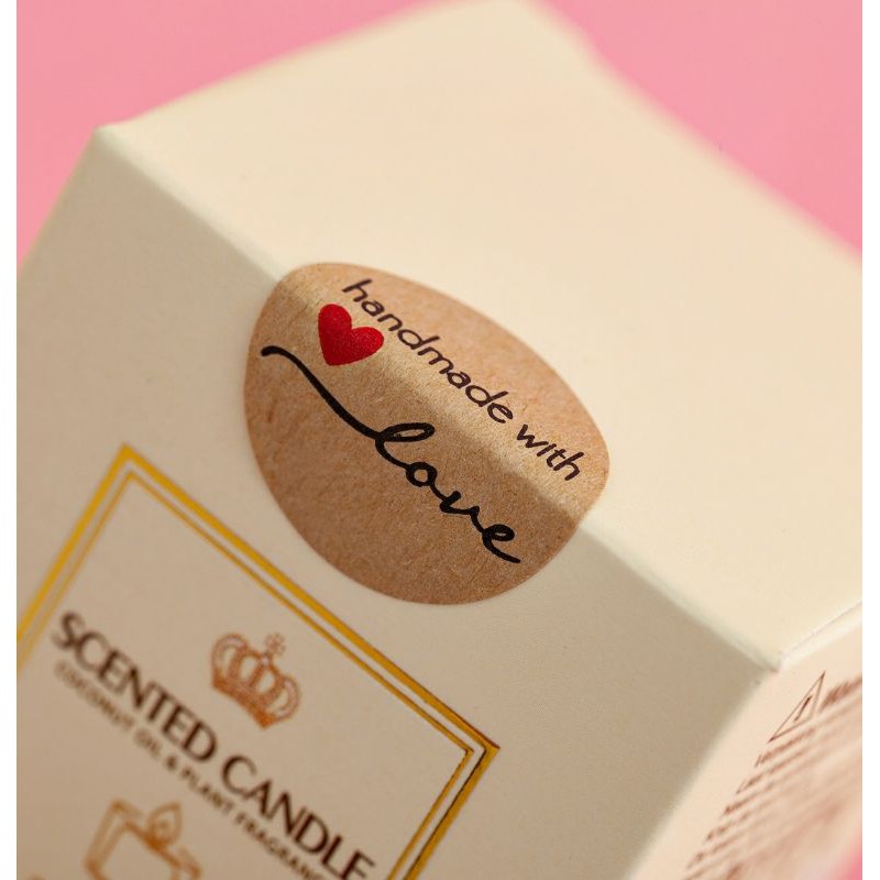 

sticker Thank you / baked with love / jualan kue