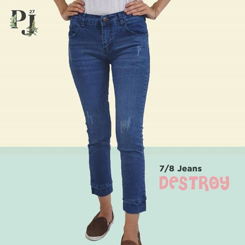 Celana Jeans Anak Perempuan Usia 7-16 Tahun Jeans Anak Tanggung Bahan Stretch Kualitas Bagus dan Mur
