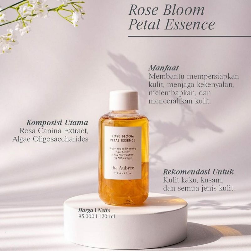 THE AUBREE Rose Bloom Petal Essence 120ml Skincare