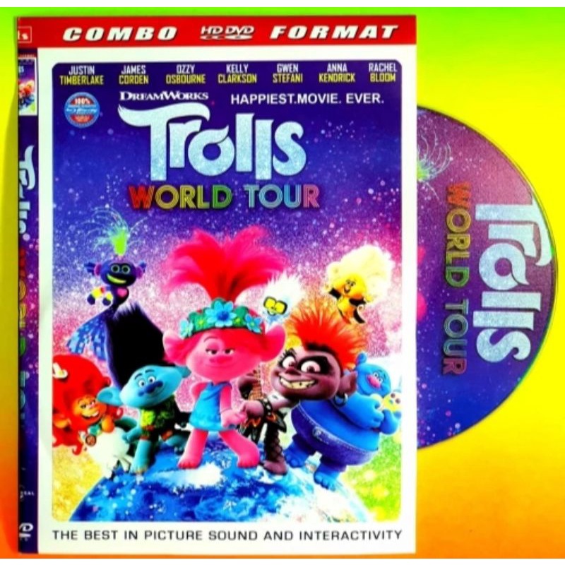 Kaset Video Film Anak Terbaru Trolls World Tour Subtitle Indonesia