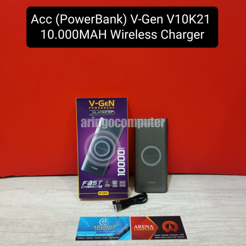 Acc (PowerBank) V-Gen V10K21 10.000MAH Wireless Charger