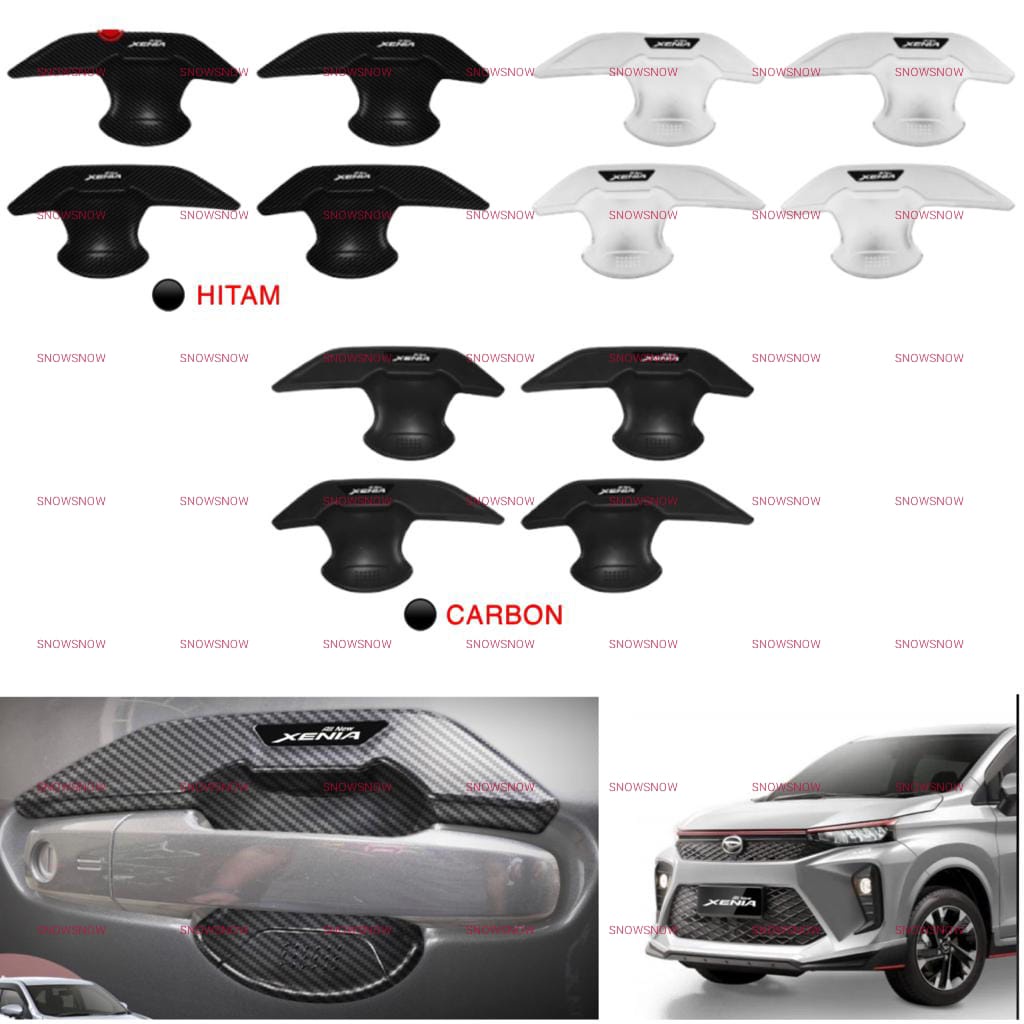 Outer Cover Mangkok Avanza Xenia Veloz 2021 2022 UP Hitam Chrome Carbon