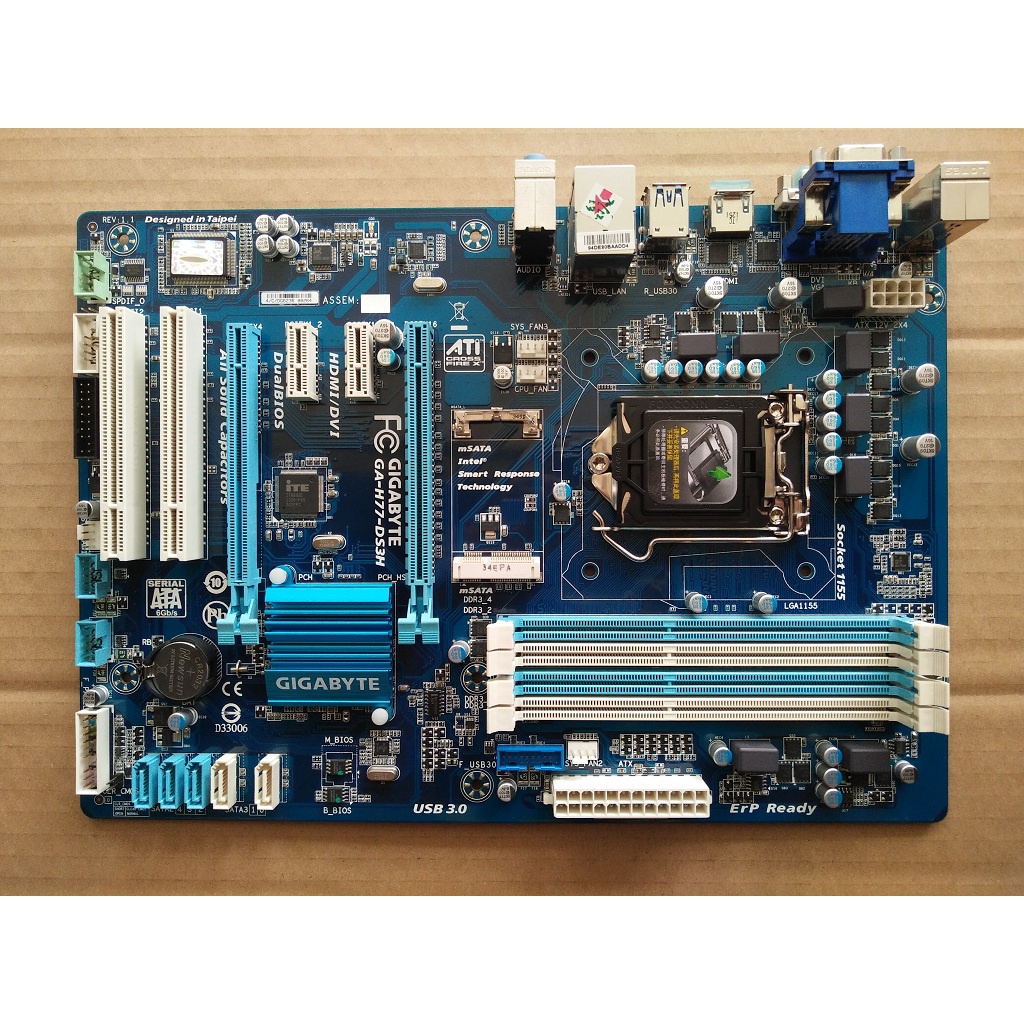 MOBO Mainboard Motherboard Gaming Gigabyte GA-H77-DS3H LGA 1155 B75 B75M H61 H61M P67 Z6 Z77 Z77M 4-