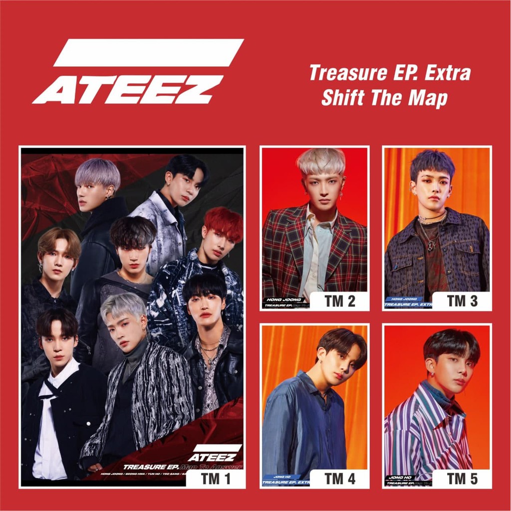 

POSTER KPOP ATEEZ TREASURE EP EXTRA SIFT THE MAP