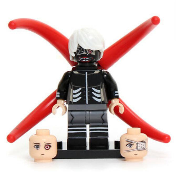 Anime Tokyo Ghoul Ken Kaneki Haise Rinkaku Minifig Minifigure Lego kw