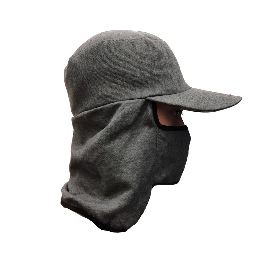 Kupluk Masker Balaclava Multifungsi Ninja Kupluk Polar 6 in 1 Full TOPI JEPANG TOPI MASKER TOPI MANCING TOPI PROYEK TOPI KEBUN TOPI PETANI TOPI JEPANG MURAH-Jepang abu tua