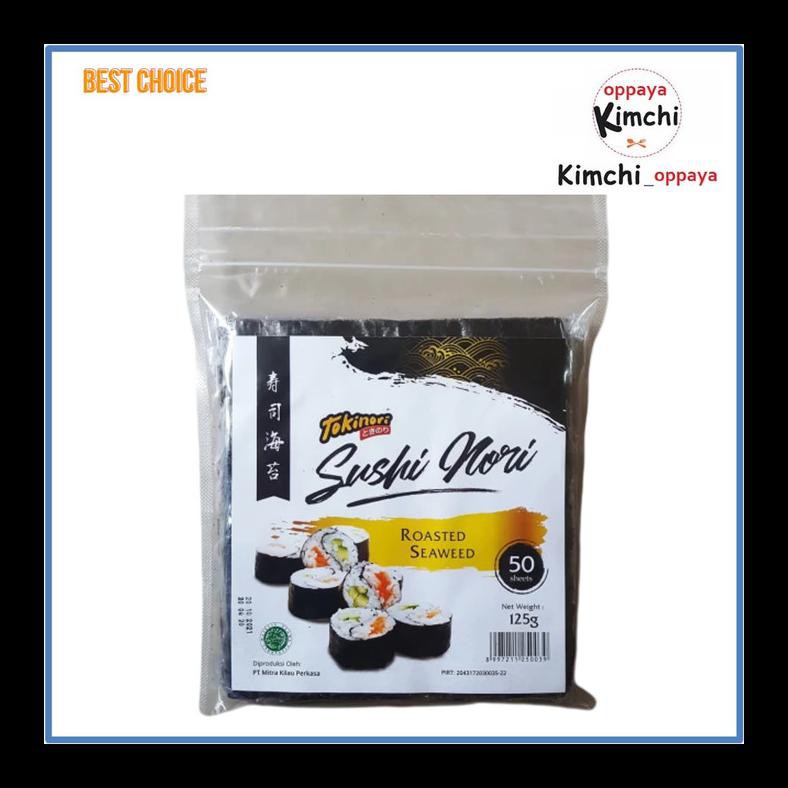 

BARU! TOKINORI SUSHI NORI HALAL RUMPUT LAUT SUSHI KOREA KIMBAB 50 LEMBAR TERMURAH