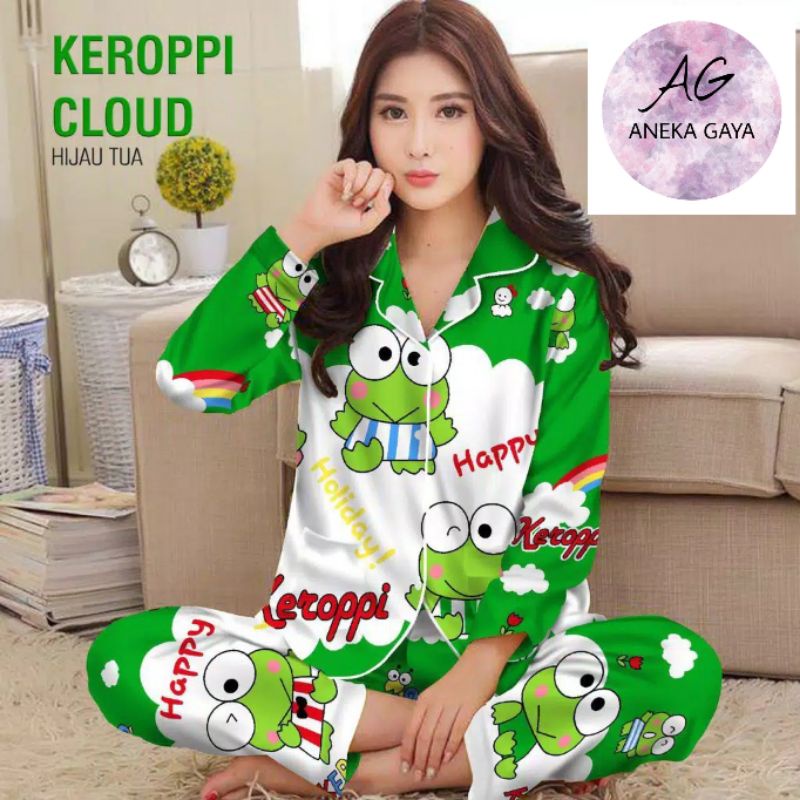 BAJU TIDUR MOTIF KEROPPI MODEL TERBARU