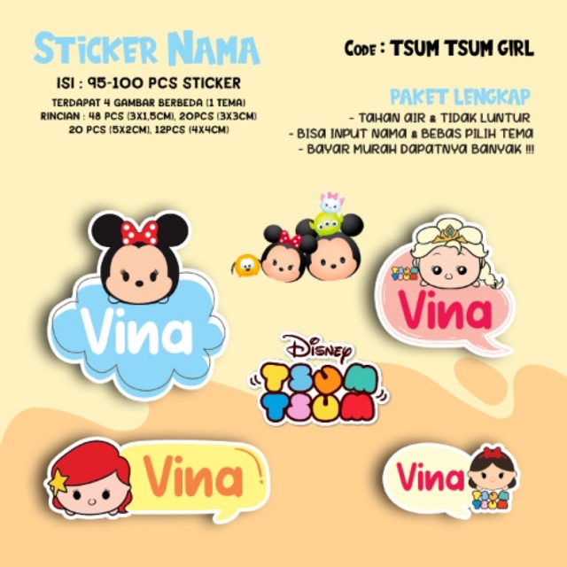 

STIKER NAMA ANTI AIR