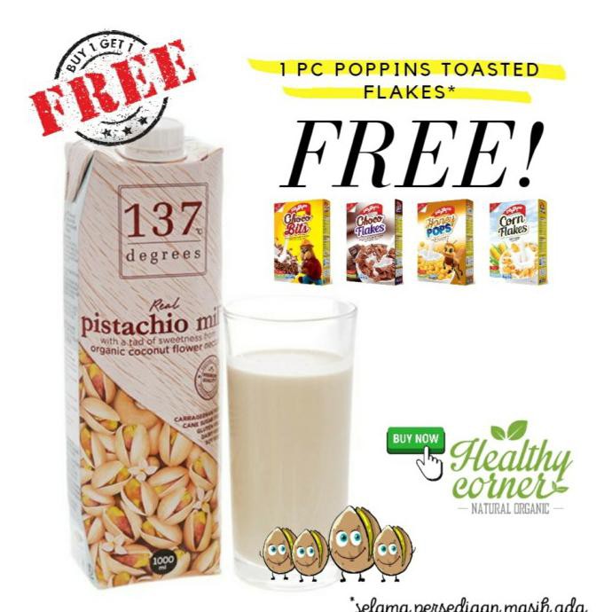 

137 Degrees Pistachio Milk Original 1 L Susu Kacang Vegan TERLENGKAP