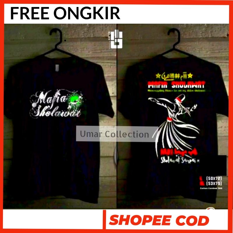 Kaos Baju Santri Mafia Sholawat Distro Murah Indonesia Lengan Pendek,Kaos Santri Mafish Indonesia,Ka