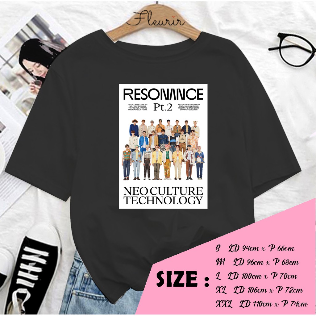 FLEURIR - NCT ALL RESONANCE PART 2 KAOS OVERSIZE KATUN KAOS WANITA DEWASA TUMBLR TEE UNISEX JUMBO